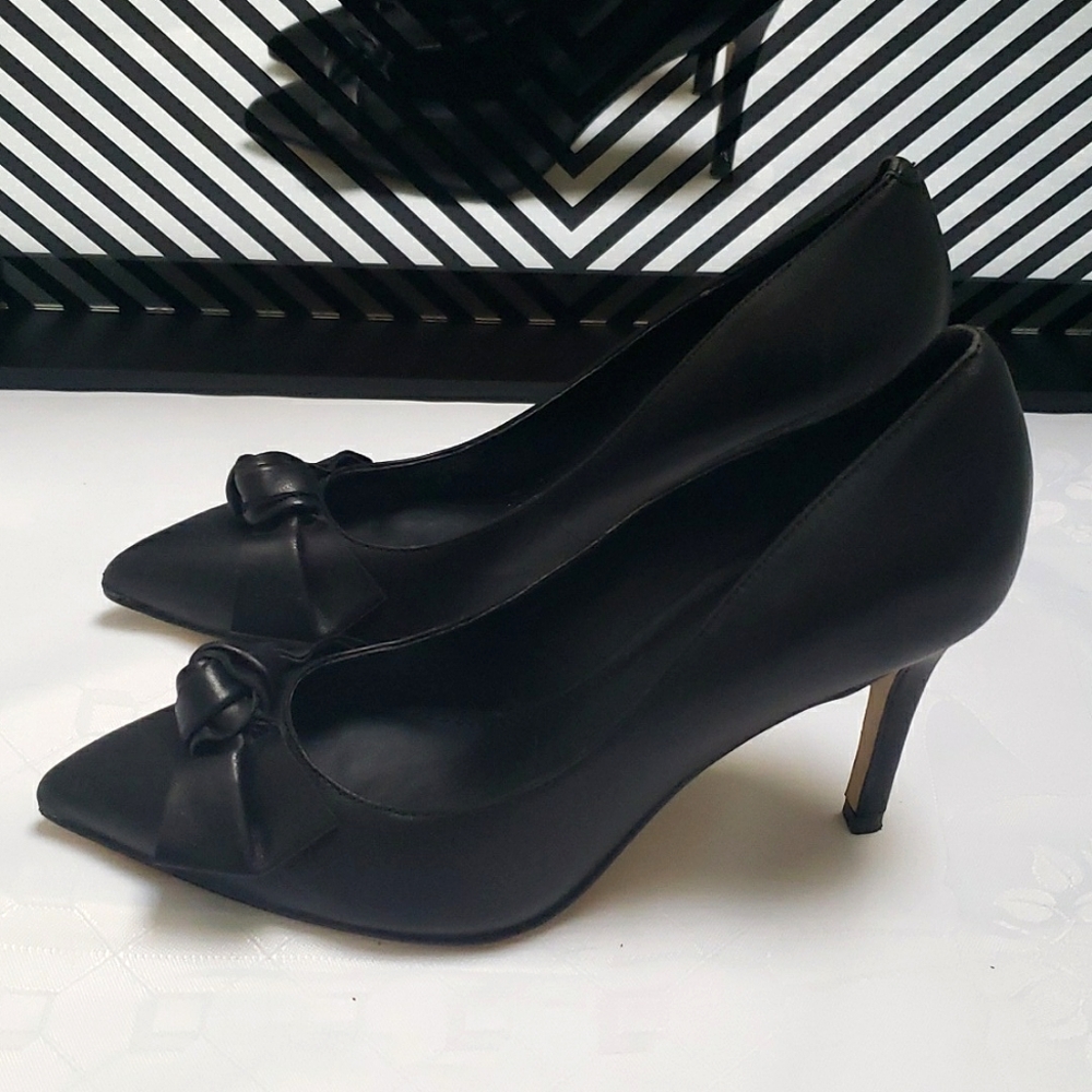 NWOT Marc Fisher leahter upper shell heel pumps shoes 6M - Picture 5 of 10